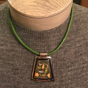 ❤️Green Floral necklace. ❤️